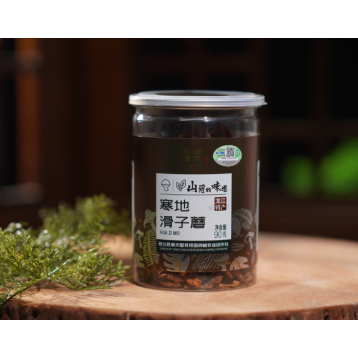 Delicioso cogumelo seco e escorregadio