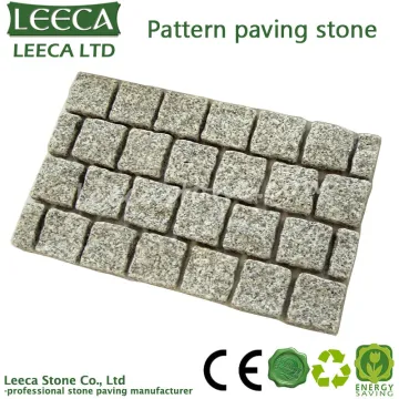 Dark grey flamed sawn granite stone paving