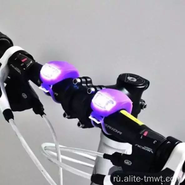 Велосипедный свет красочный силиконовый набор передний задний свет