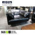 Dious modern designs leisure sofa luxury synthetic artificial leather with steel legs recliners living room office sofa set