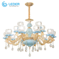Lámparas colgantes de cristal azul LEDER