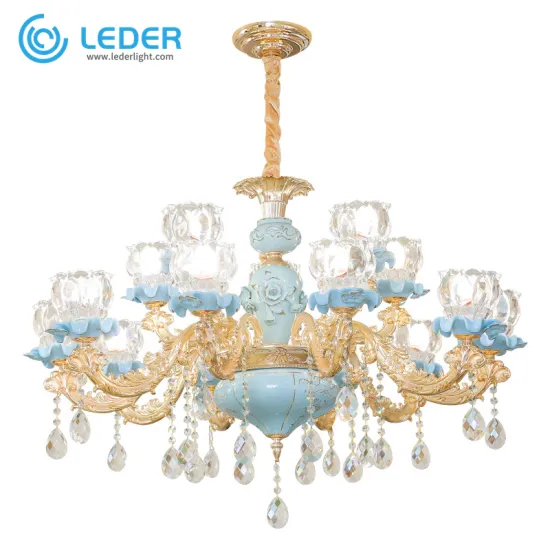 LEDER Blue Crystal Pendant Lights