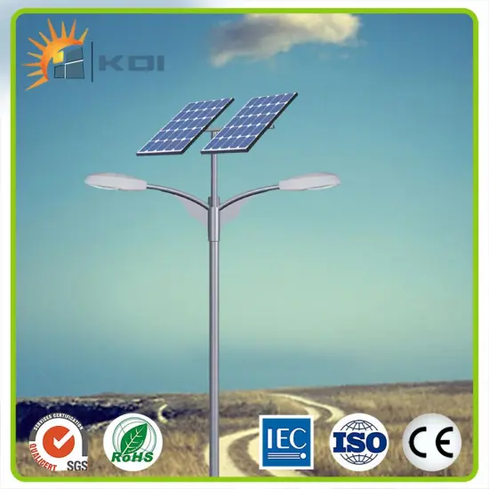 Outdoor solar powered led lighting system