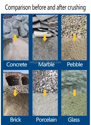 Small Stone Gold Ore Motor Plate Hammer Crusher