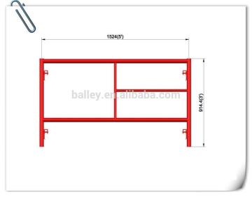 Guangzhou Manufacturer Walk Through Scaffolding Frame