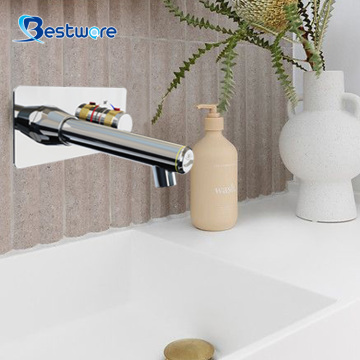 Sensor Bathroom Faucet with Manual Temperature Adjustment