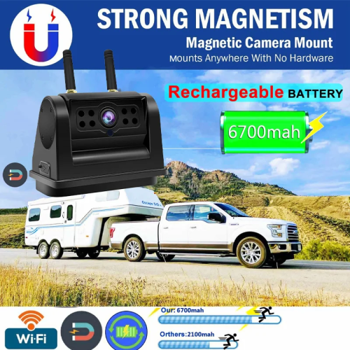 Wireless Vehicle Side Rear View Blind Zone Camera