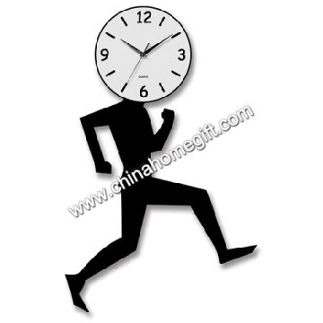 walk man wall clocks