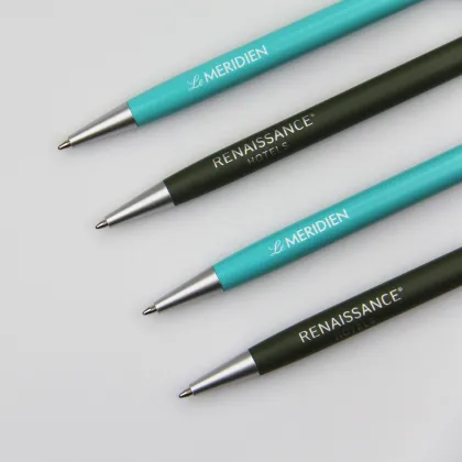 Marriott Le Meridien Renaissance Hotel Custom Metal Click Ballpoint Pen