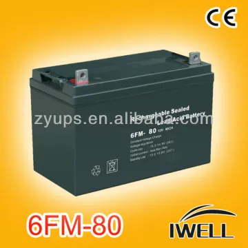 Long Life AGM Battery 12V 80AH Lead Acid Battery