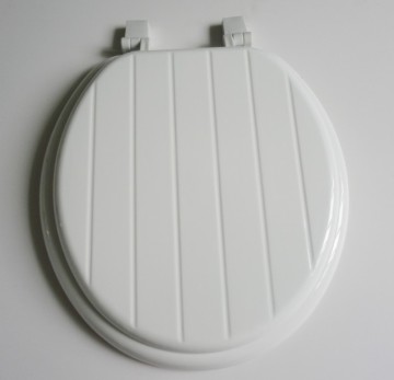 white MDF toilet seat cover