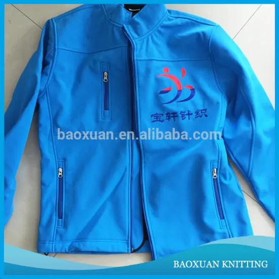 100% Polyester Mechanical Stretch Bonded Softshell jacket