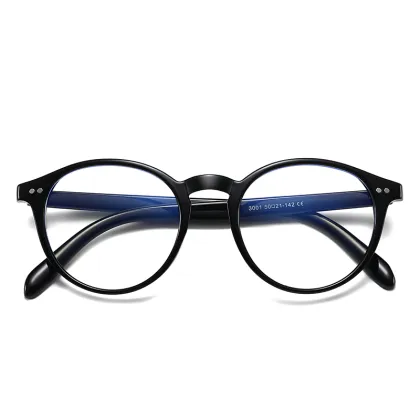 Anti-Blue Light Fashion Round Eyewear Optical Glasses PC Frame A13001