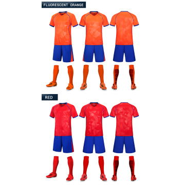 Short Sleeve Soccer Jersey Kit Men Soccer Jersey