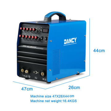 250A tig gas welding machine ac dc pulse argon inverter welder 220V aluminium welding also for stainless steel carbon and copper