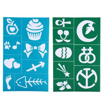 Soft Reusable Adhesive Face Paint Stencils For Halloween