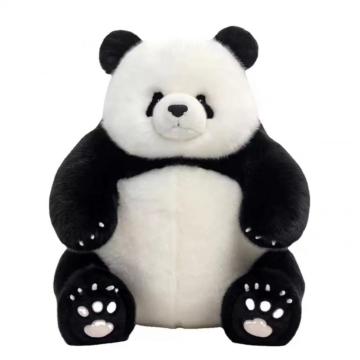 Jouet en peluche de géant national du trésor réaliste panda