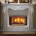 carved cherub marble fireplace mantels