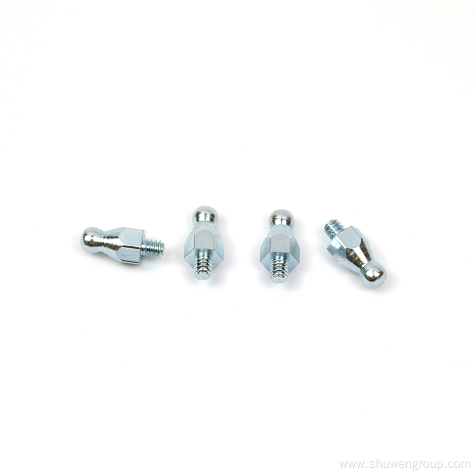 Zinc plated ball head screws by CNC technology