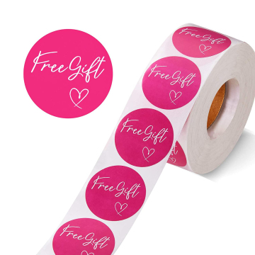 500pcs Pink Thank You Stickers - Free Gift Labels for Small Businesses