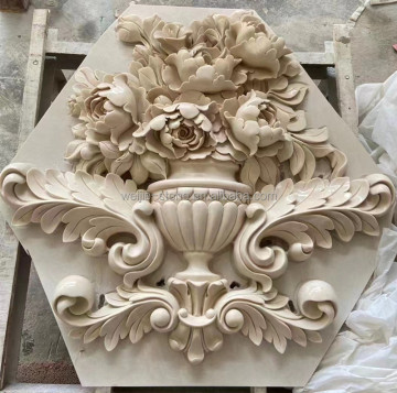 Custom Marble Background Sculpture Pendant for Interior Decoration and Outdoor Relief Marble Sculptures