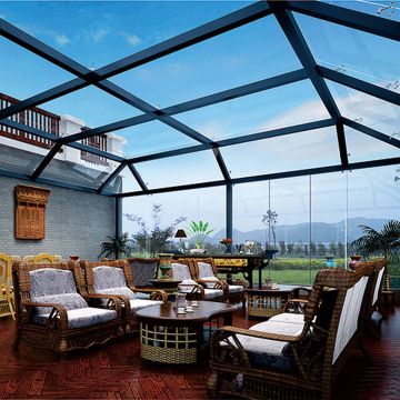 Customized Winter Garden Free Standing Aluminum 4 Season Prefab Sunroom