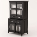 Dining Hutch Filing Cabinets with Glass Slid Door