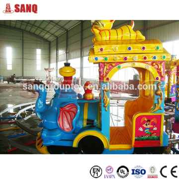 Amusement park electric track train rides for sale