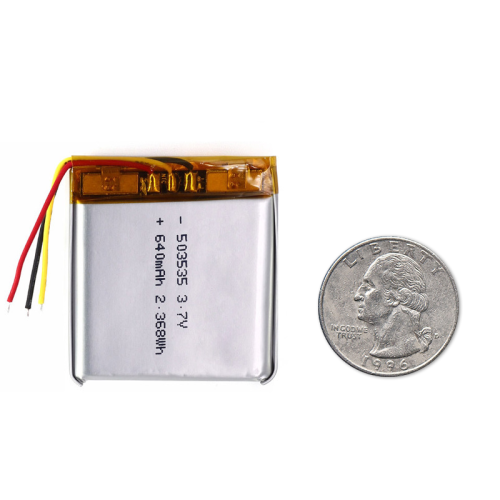 3.7V 640mAh 503535 682052 rechargeable lipo battery