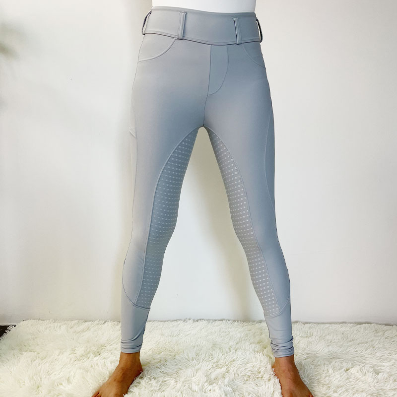 high waist elastic equestrian pants