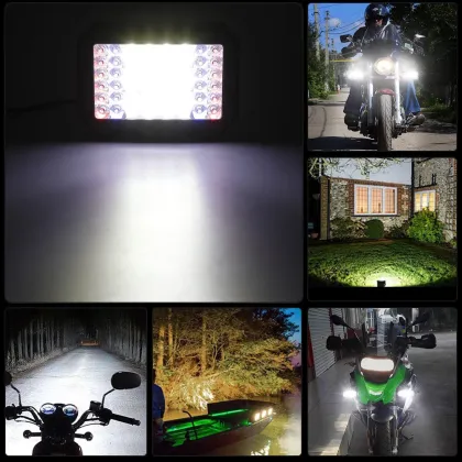 LED Motorcycle Work Lights & Auxiliary Spot Lights