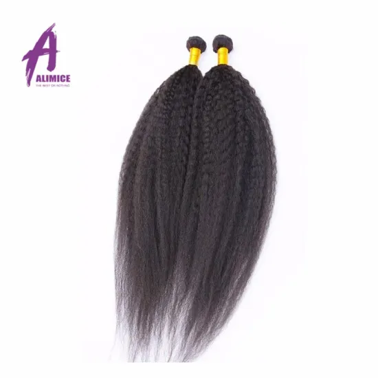 Wholesale Raw Cuticle Aligned Hair Kinky Straight Bundle 100g Human  Virgin Hair Whit Closure