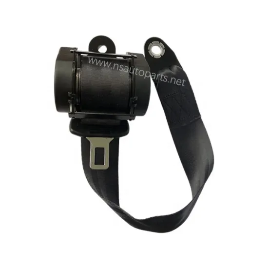 Universal Car Bus Single Seat Black 3 Point Automatic Shrinkage Seat Belt