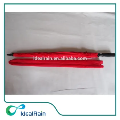 red auto open windproof golf outdoor big umbrella