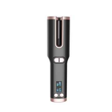 Adjustable Temperature Custom Curling Rod - Automatic Rotating Curl Wand Mini Hair Crimper