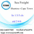 Shantou Port LCL Consolidatie naar Kaapstad