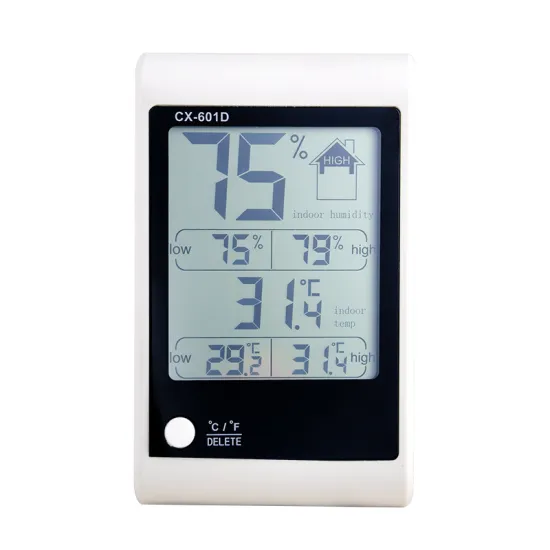 Electronic Digital Thermometer and Hygrometer with High/Low Temperature Settings