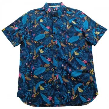 Camisa de manga corta para hombres en el marina