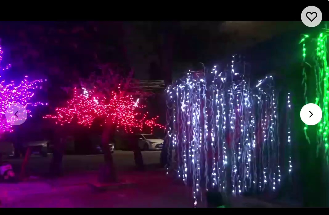 rgb illuminated garden tree lights