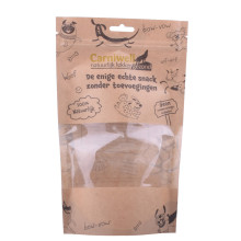 Bolsas de envasado de comida para mascotas con Ziplock Paper Kraft Flexible