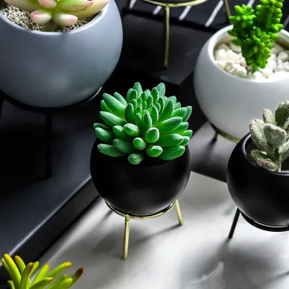 Nordic Iron Art Meaty Flower Pot Vase