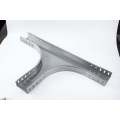 Stainless Steel Trough-Style Horizontal Equal-Diameter Tee