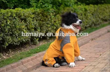 cute reflective raincoat for dog