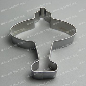 Food Grade Stainless Steel Airplane Shape Cookie Cutter Metal Cookie Mold