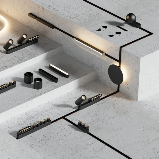 Anti-Glare Smart Tuya Zigbee Commercial LED Track Light 24V Ultra Slim Magnetic