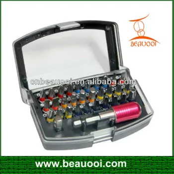32 piece professional colorful bits set