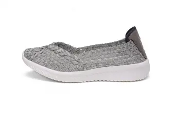 Comfortable Elastic Flat Design Casual Woven Pumps