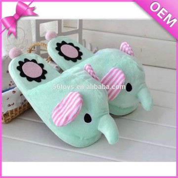 Fashion comfortable plush elephant slippers