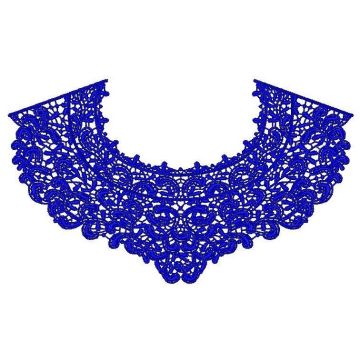 Beautiful blue neckline for dress