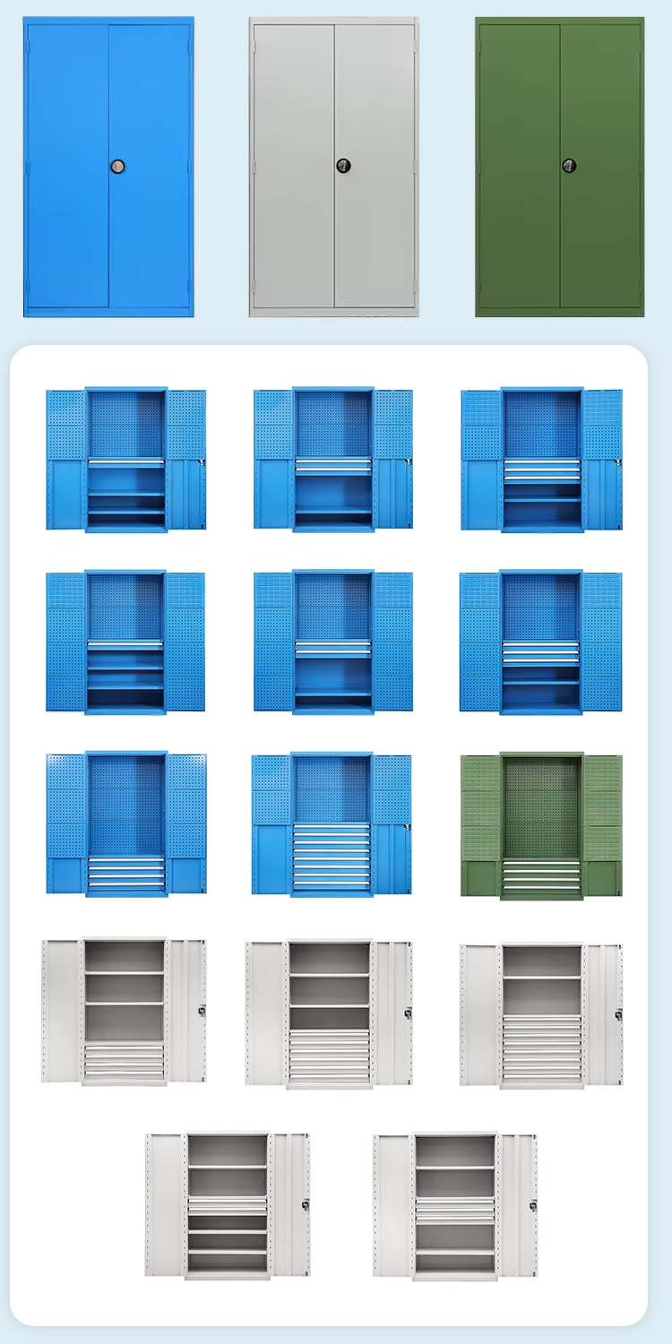 Heavy Duty Double Door Tool Storage Cabinet With 6 Lockable Drawers ...